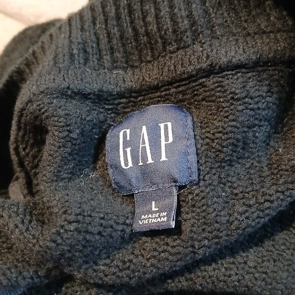 GAP Women's Long Black Cardigan Size Large - Picture 8 of 9